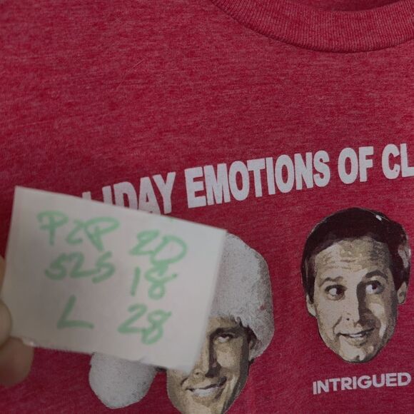 🎅 Christmas Vacation Graphic Tee Sz M Holiday Emotions of Clark Griswold - Picture 5 of 7